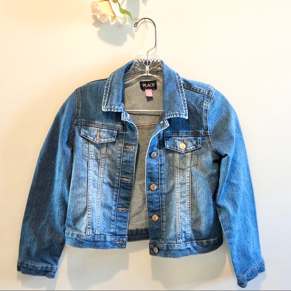 The Children's Place Other - Children's Place Blue Denim Button Down Jacket NEW